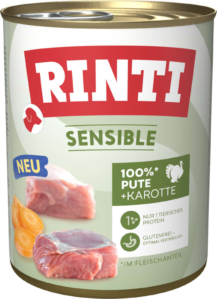 RINTI Hunde-Nassfutter Sensible Pute + Karotte